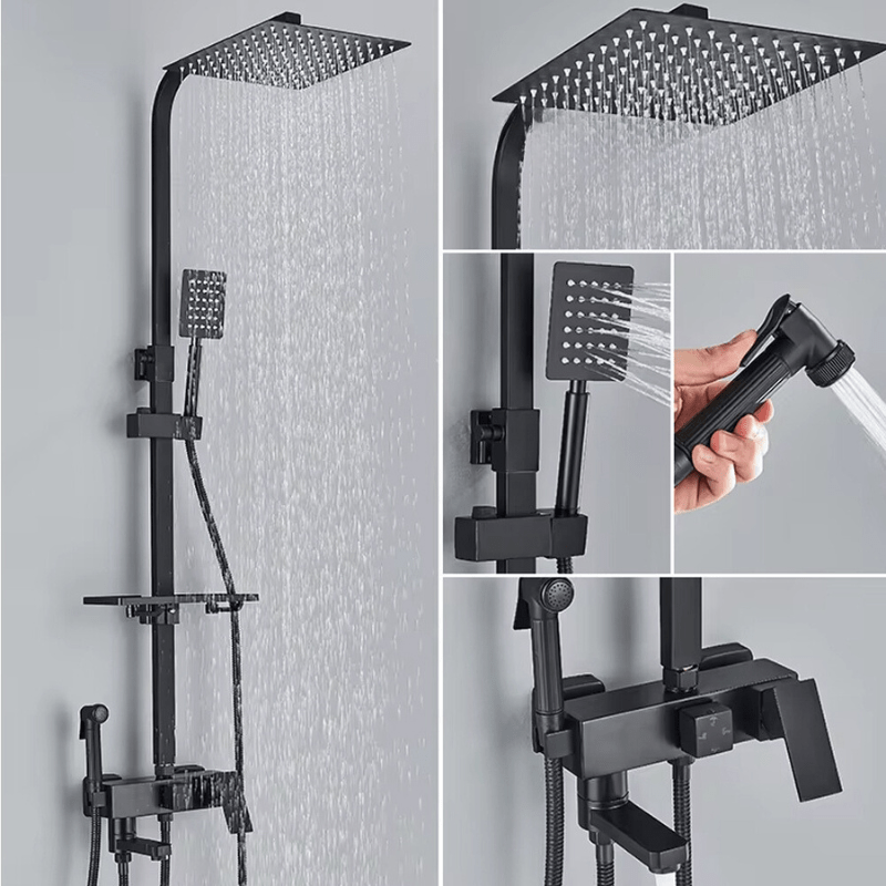 Luxury Rain Shower Set with Brass Mixer Tap