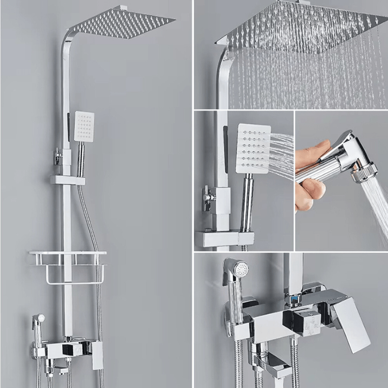 Luxury Rain Shower Set with Brass Mixer Tap