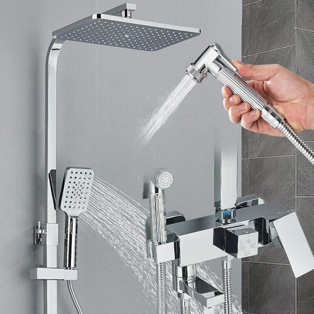 Luxury Rain Shower Set with Brass Mixer Tap