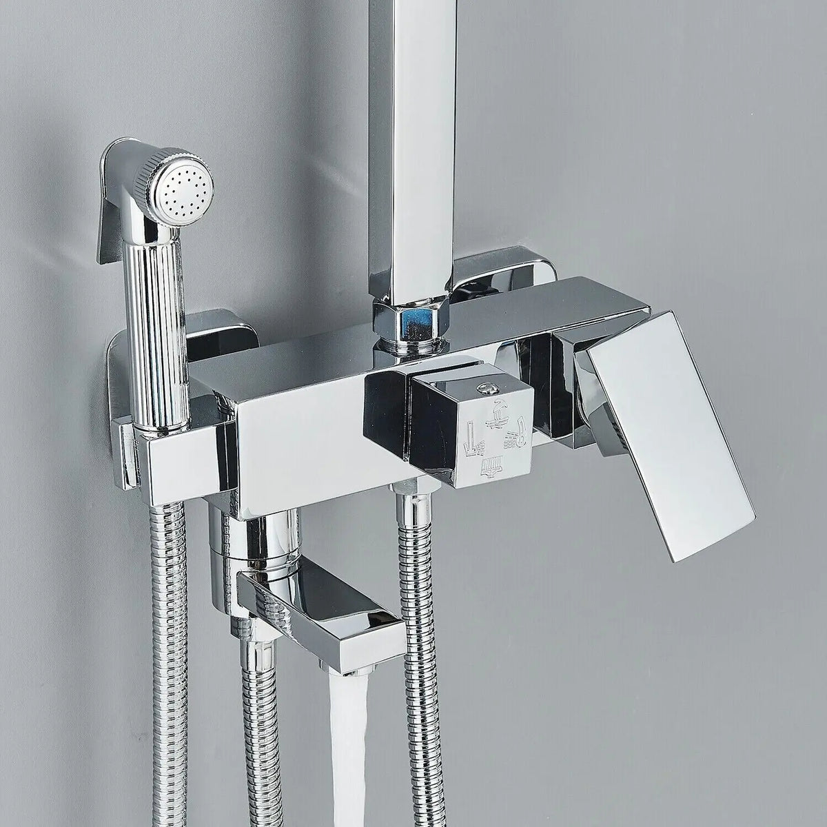 Luxury Rain Shower Set with Brass Mixer Tap