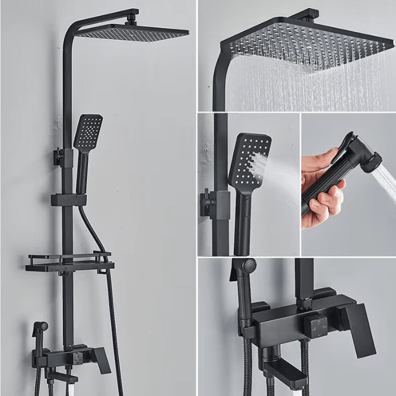 Luxury Rain Shower Set with Brass Mixer Tap