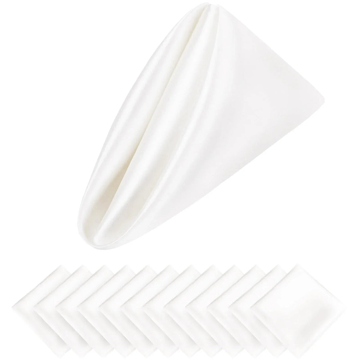 Luxury Satin Holiday Napkins 30x30 cm – Set of 12 for Elegant Table Decor