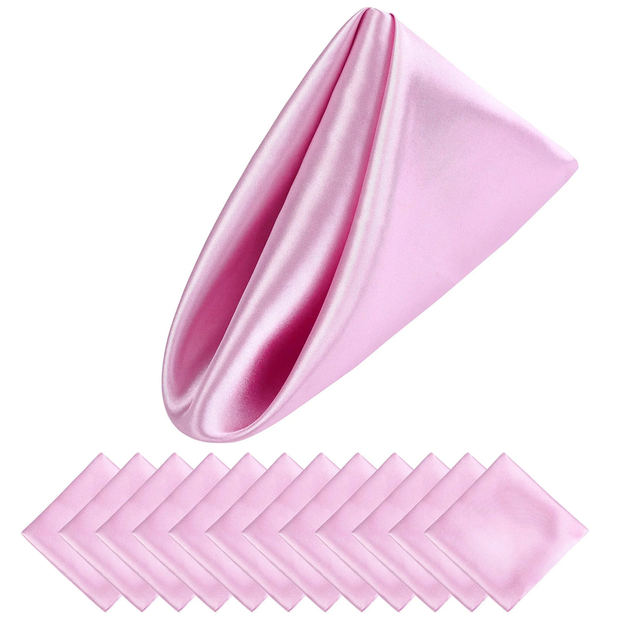 Luxury Satin Holiday Napkins 30x30 cm – Set of 12 for Elegant Table Decor