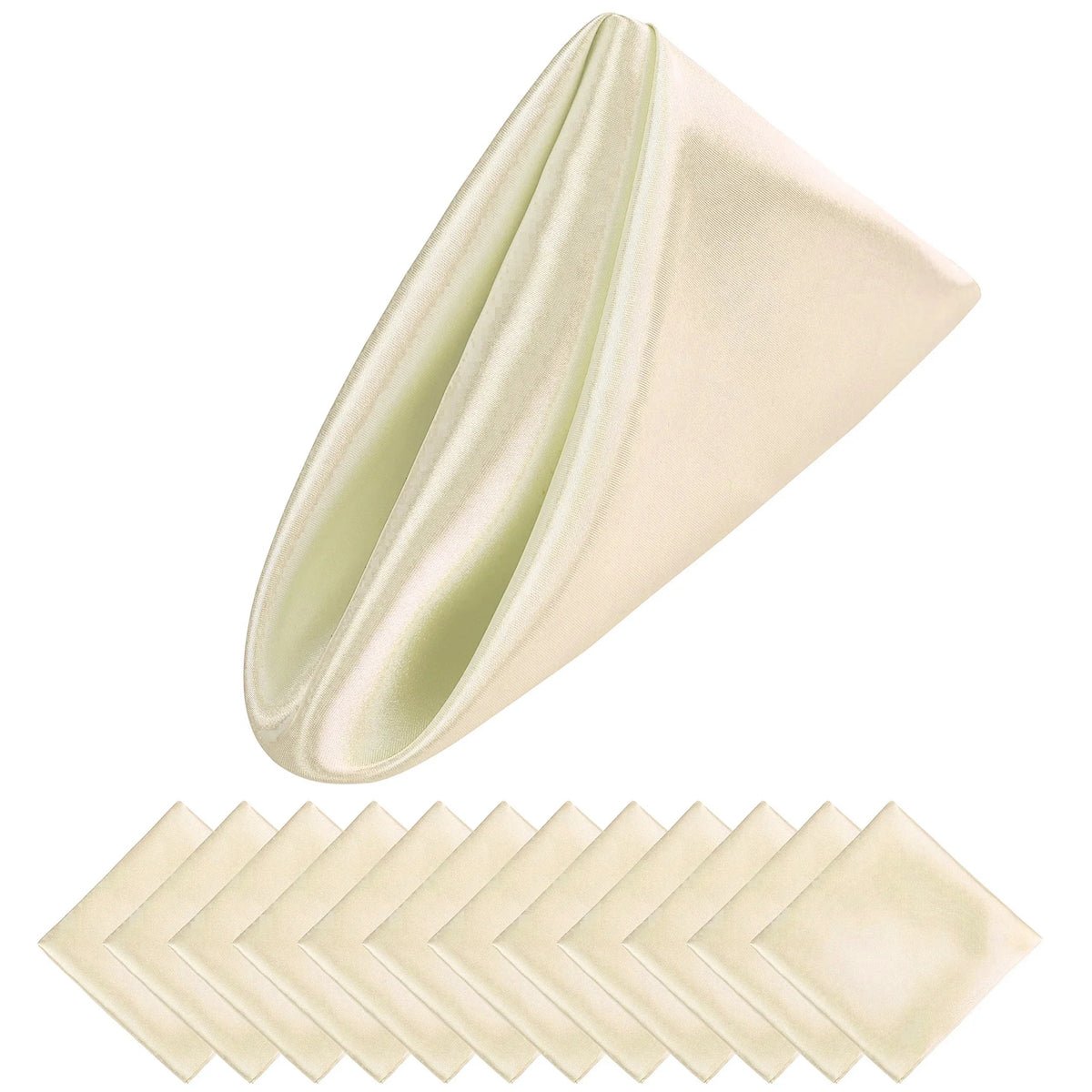Luxury Satin Holiday Napkins 30x30 cm – Set of 12 for Elegant Table Decor