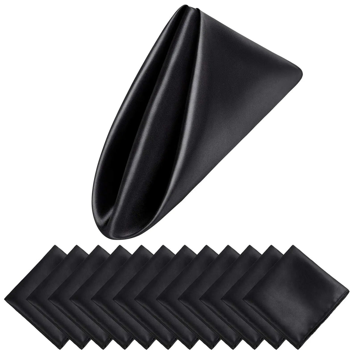Luxury Satin Holiday Napkins 30x30 cm – Set of 12 for Elegant Table Decor