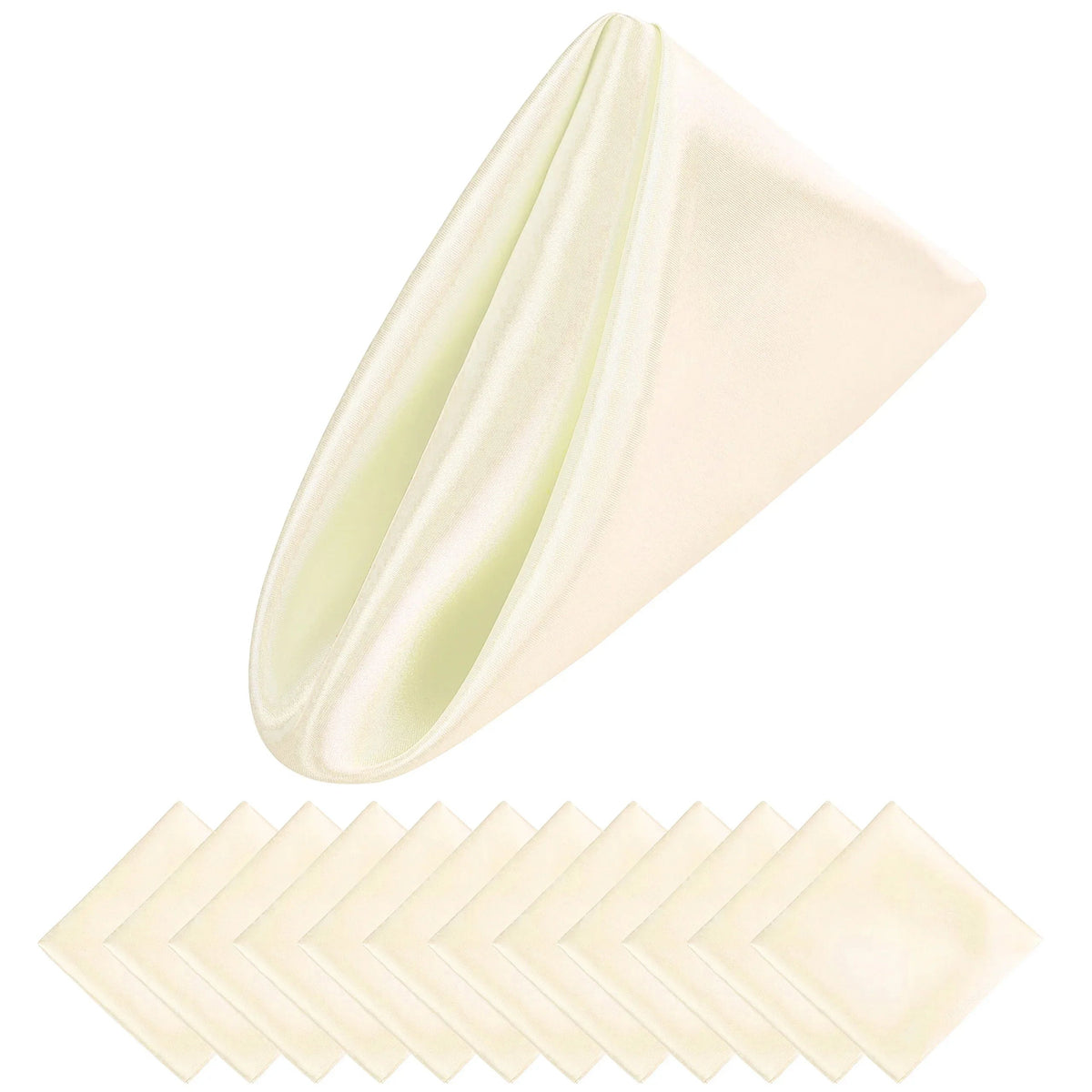 Luxury Satin Holiday Napkins 30x30 cm – Set of 12 for Elegant Table Decor
