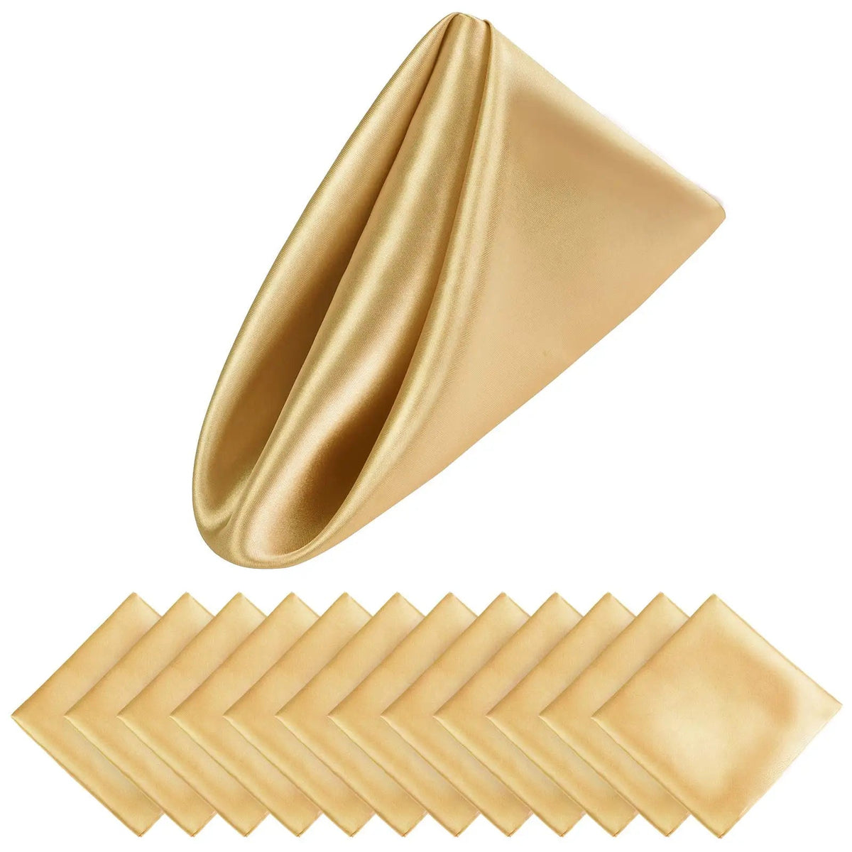 Luxury Satin Holiday Napkins 30x30 cm – Set of 12 for Elegant Table Decor