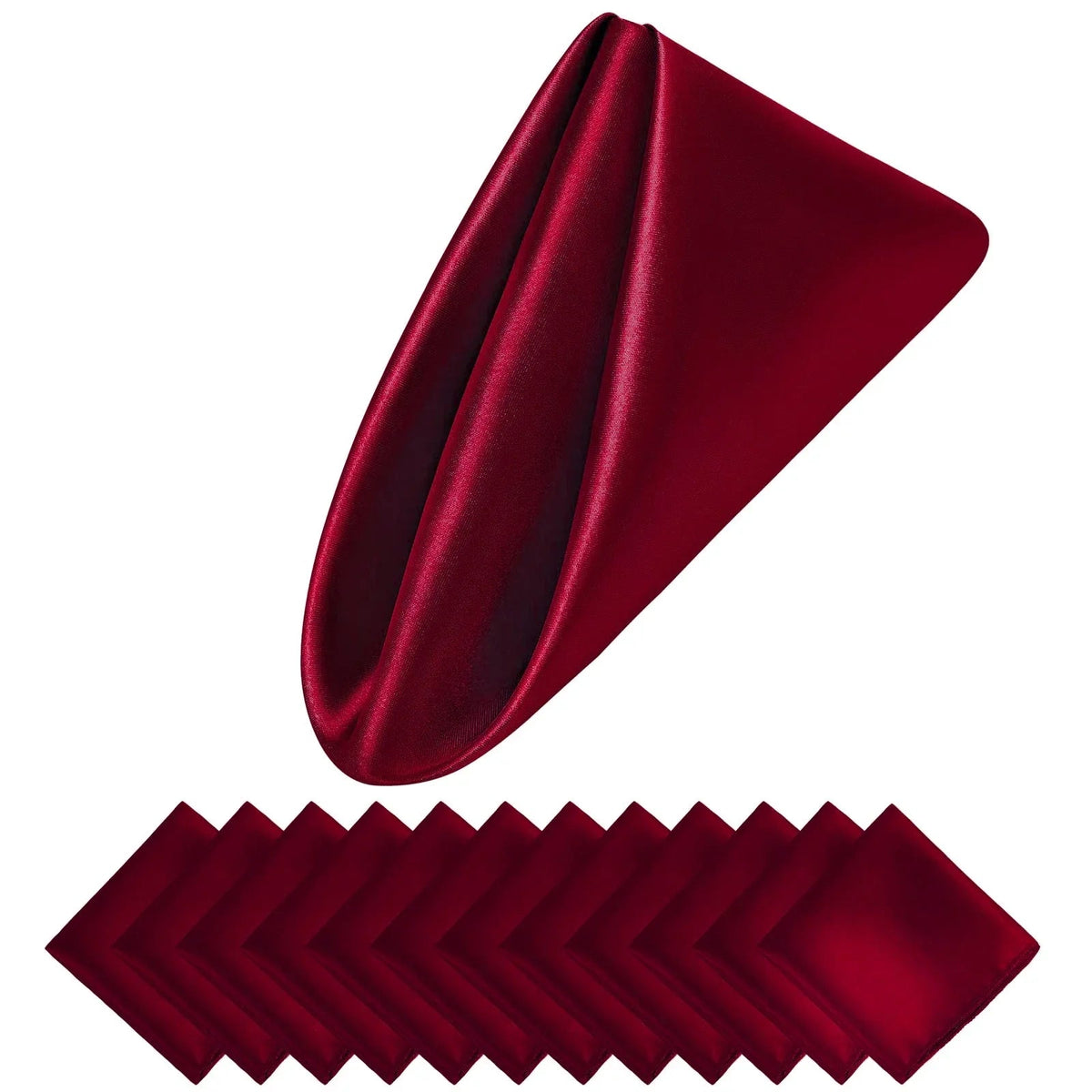 Luxury Satin Holiday Napkins 30x30 cm – Set of 12 for Elegant Table Decor