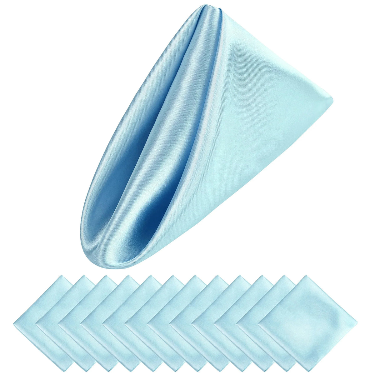 Luxury Satin Holiday Napkins 30x30 cm – Set of 12 for Elegant Table Decor