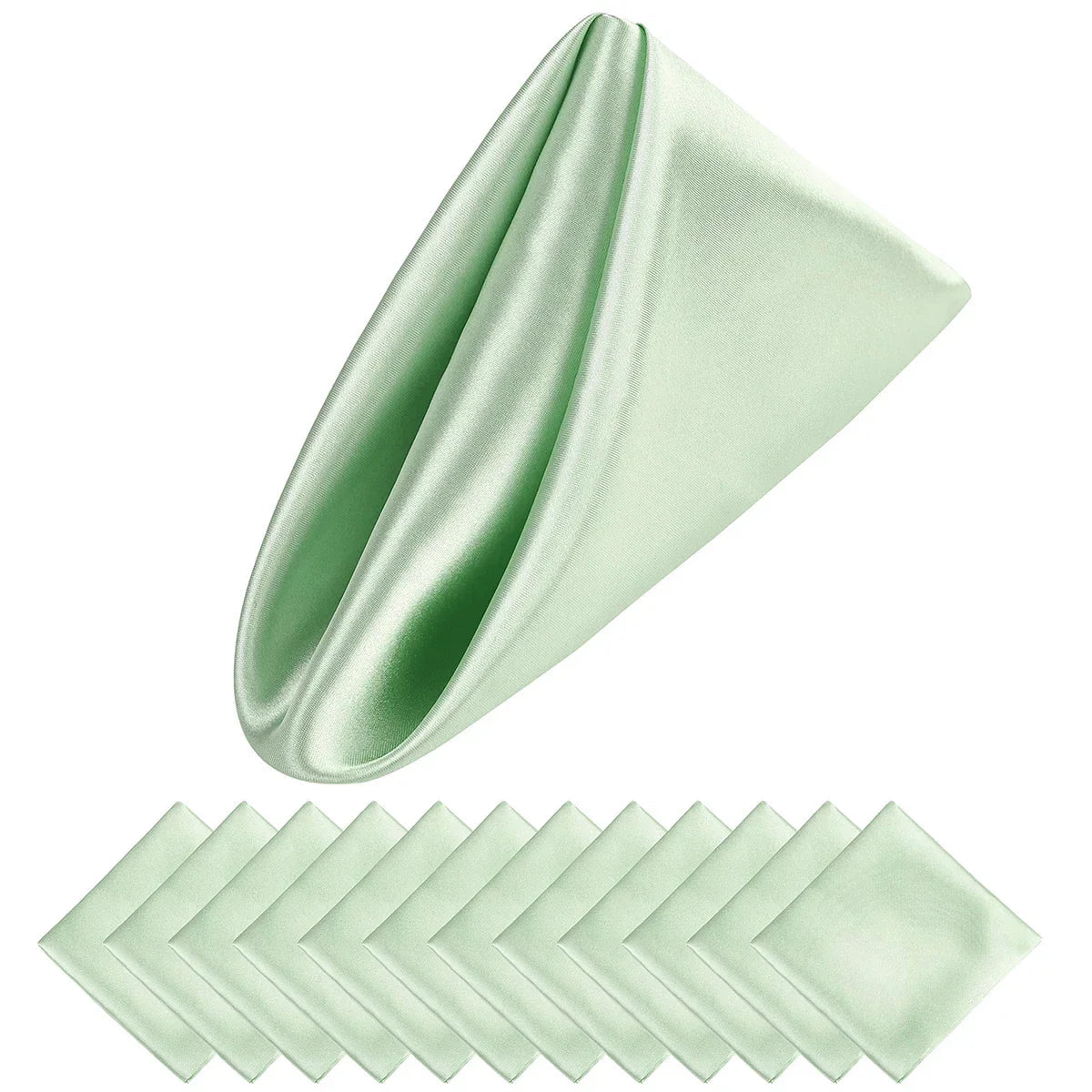 Luxury Satin Holiday Napkins 30x30 cm – Set of 12 for Elegant Table Decor
