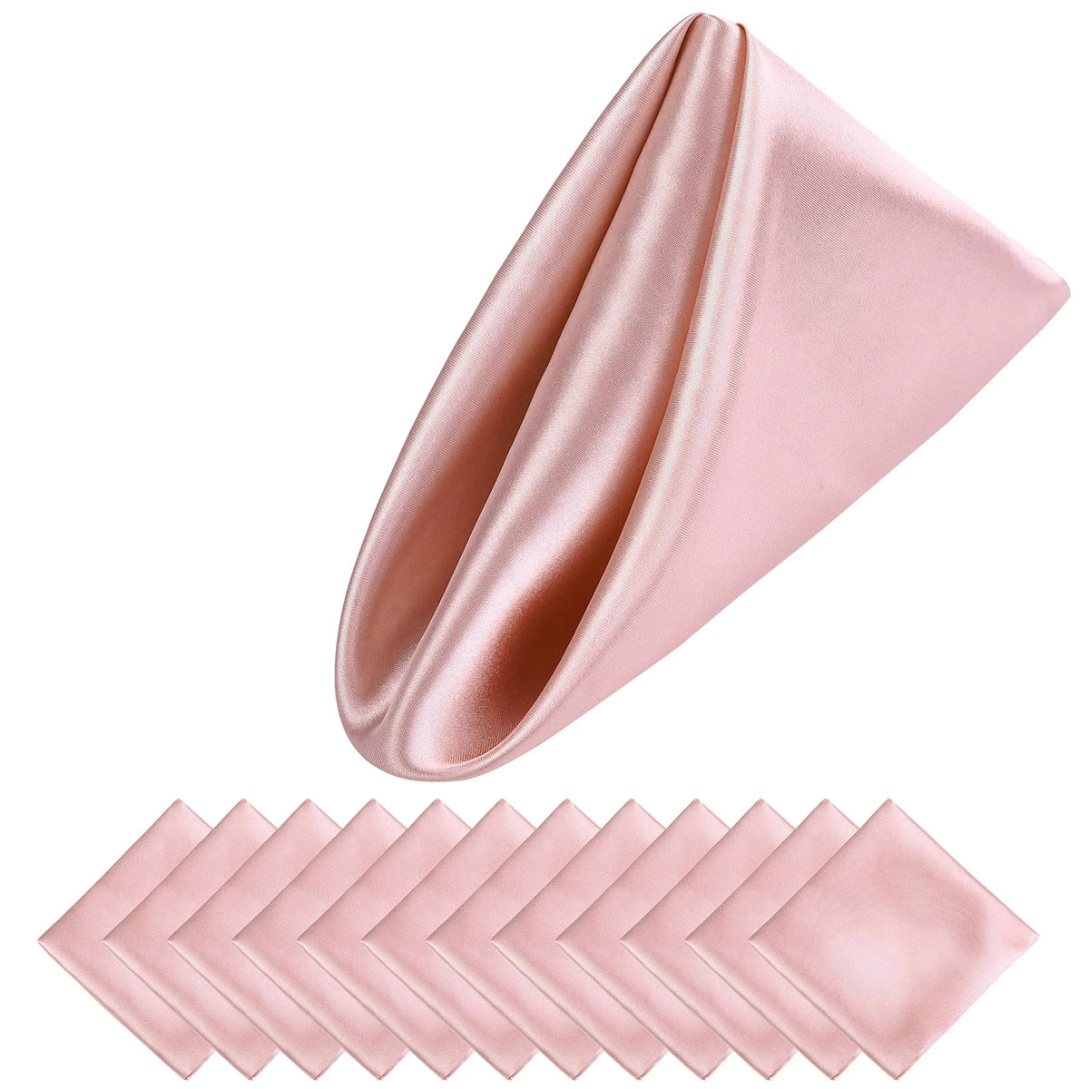 Luxury Satin Holiday Napkins 30x30 cm – Set of 12 for Elegant Table Decor