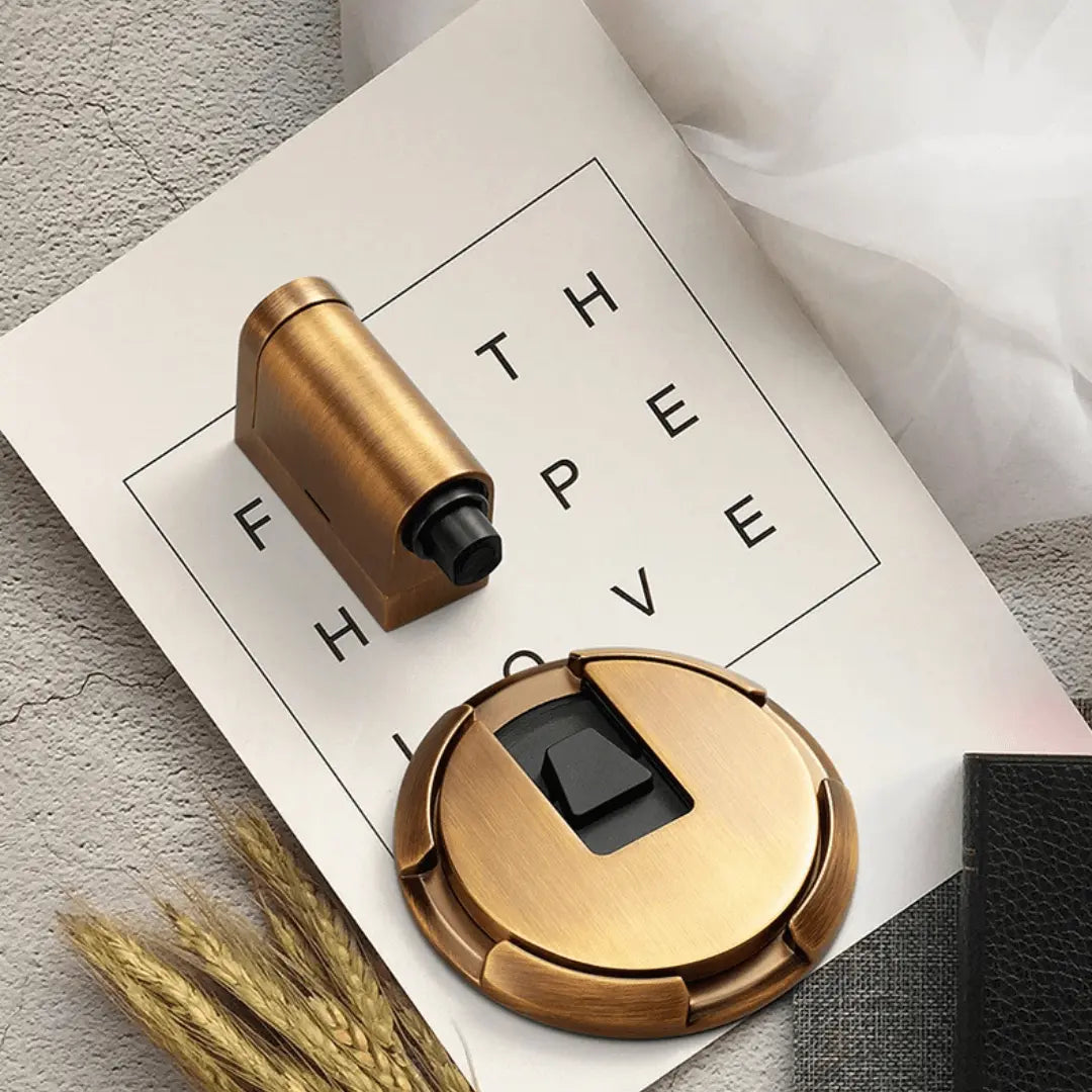 Magnetic Door Stopper – No-Drill Installation, Strong Hold & Sleek Design