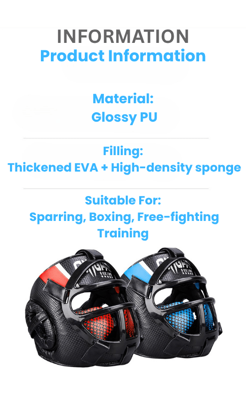 Martial Arts Headgear with Face Mask