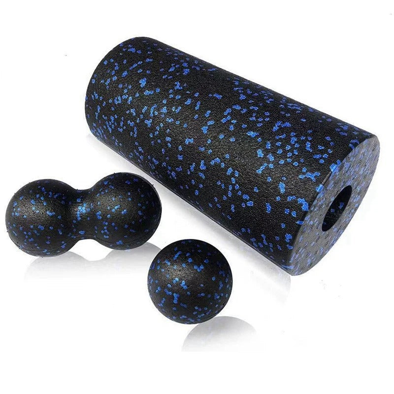 Massage Balls & Foam Roller for Stiff Back and Tense Muscles