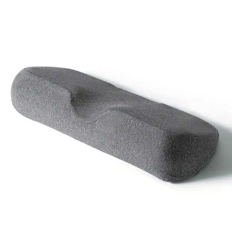 Memory Foam Bed Bolster Pillow for Stiff Neck Support and Pain Relief