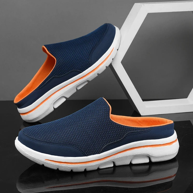 Men's Backless Slip-On Comfort Sneaker Slides