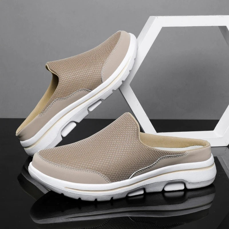 Men's Backless Slip-On Comfort Sneaker Slides
