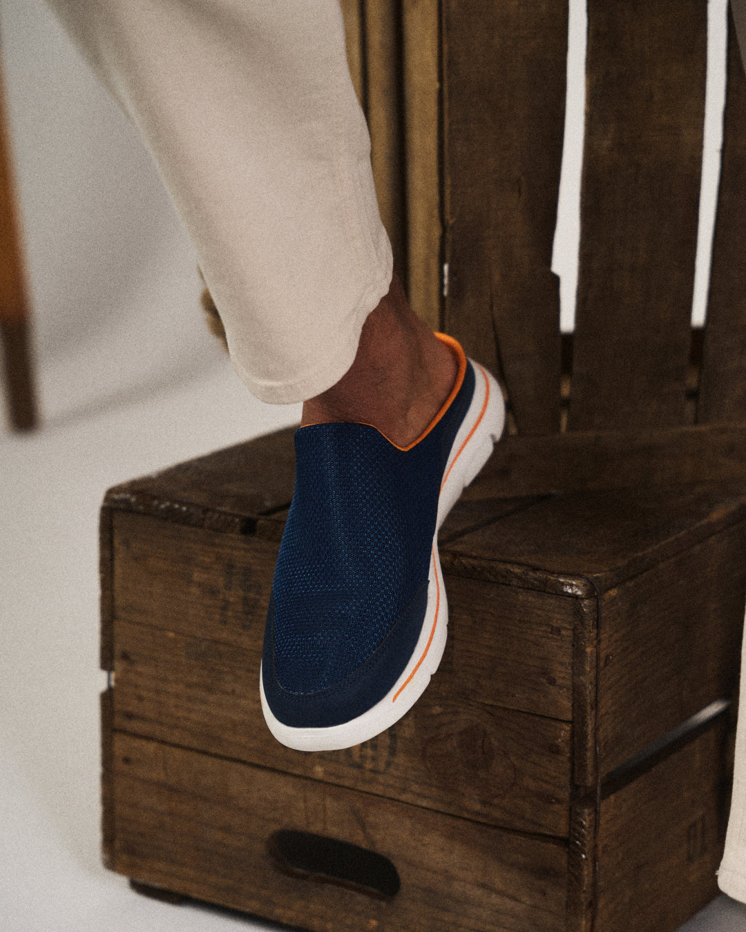 Men's Backless Slip-On Comfort Sneaker Slides