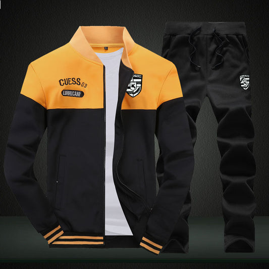 Men's Baseball Style Tracksuit - Sporty and Comfortable