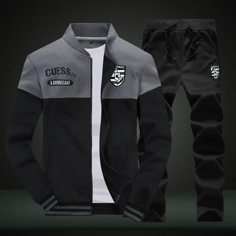 Men's Baseball Style Tracksuit - Sporty and Comfortable