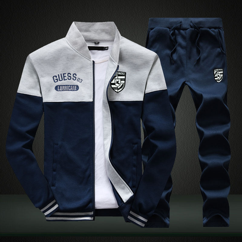 Men's Baseball Style Tracksuit - Sporty and Comfortable
