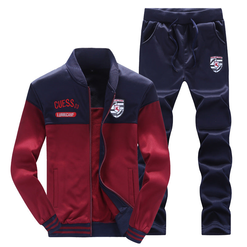 Men's Baseball Style Tracksuit - Sporty and Comfortable