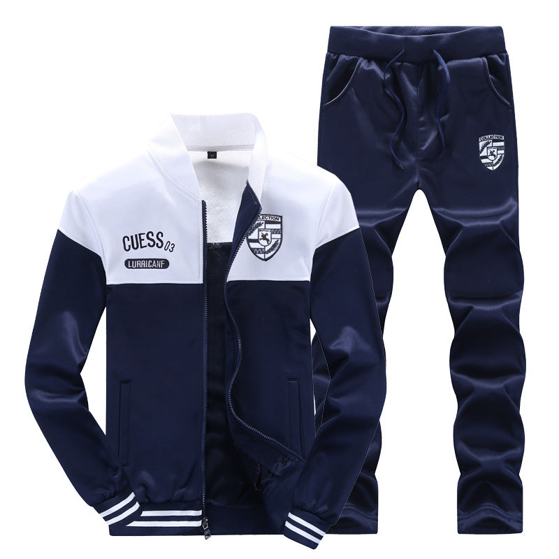 Men's Baseball Style Tracksuit - Sporty and Comfortable