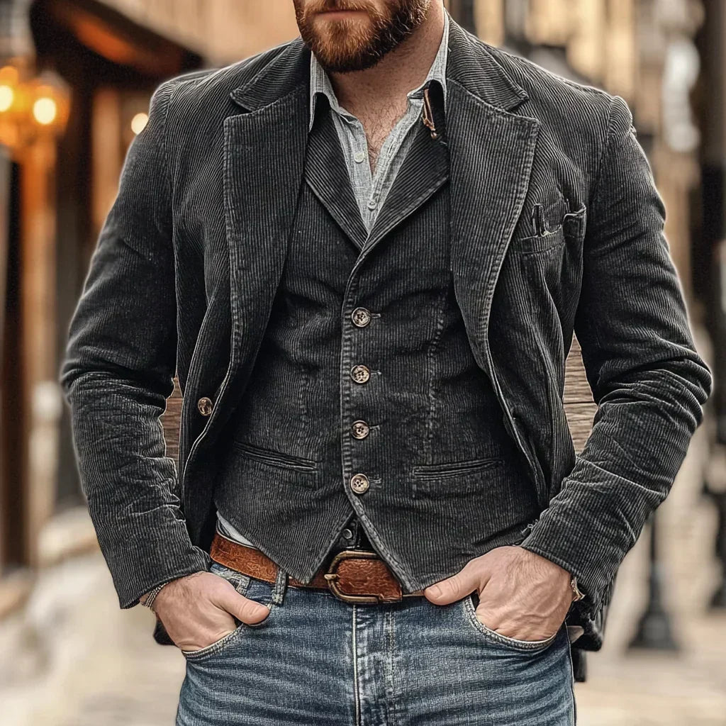 Men's Blazer & Vest Set – Elegant and Versatile Style