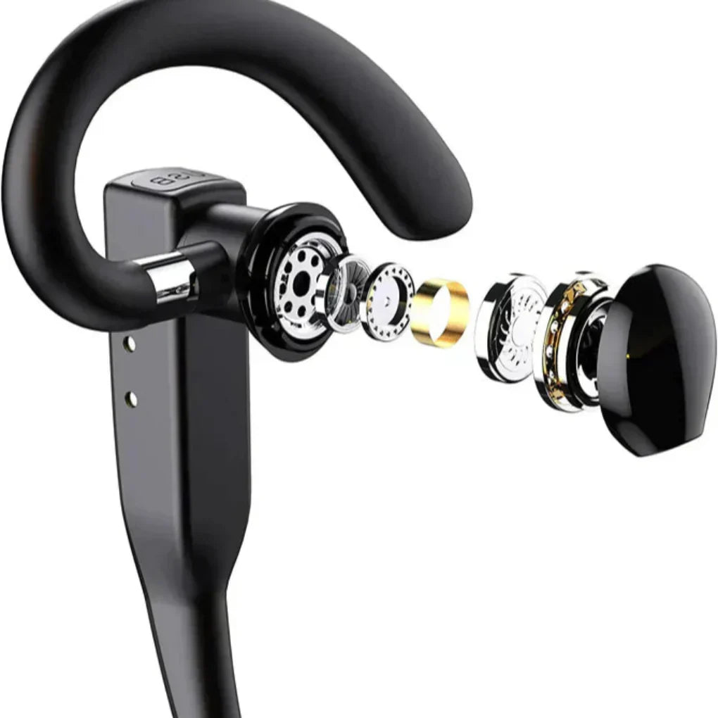 Men's Bluetooth 5.1 Noise-Cancelling Headset with Dual Microphone
