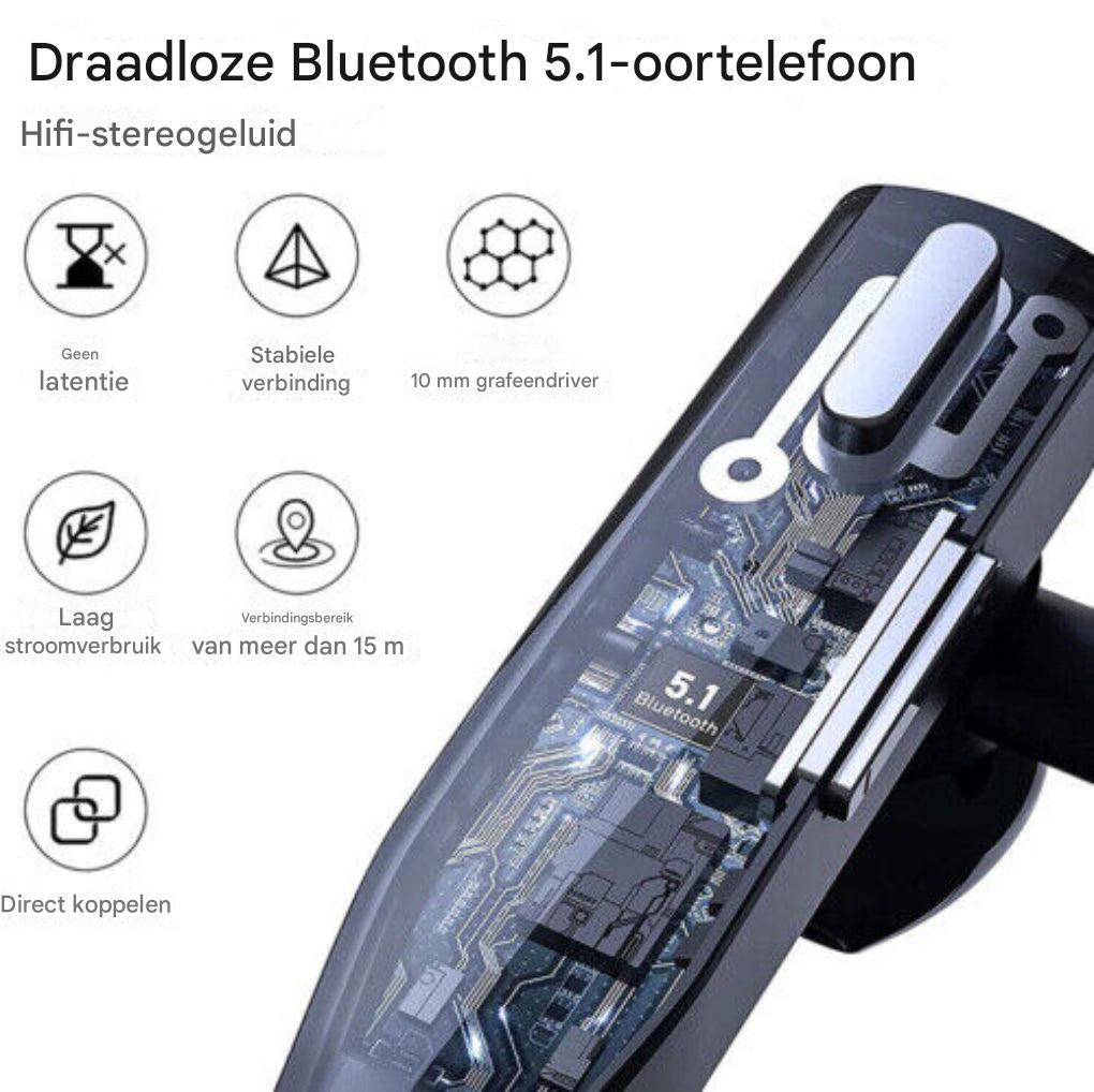 Men's Bluetooth 5.1 Noise-Cancelling Headset with Dual Microphone
