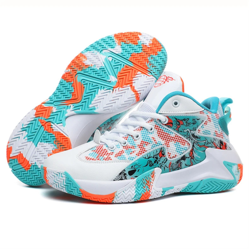 Men's Bold Graphic Court Sneakers