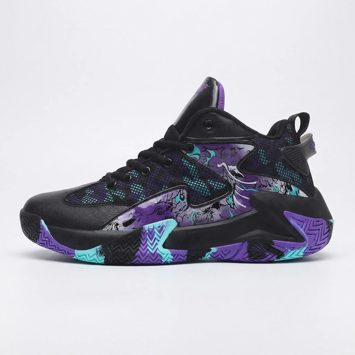 Men's Bold Graphic High-Top Basketball Shoes