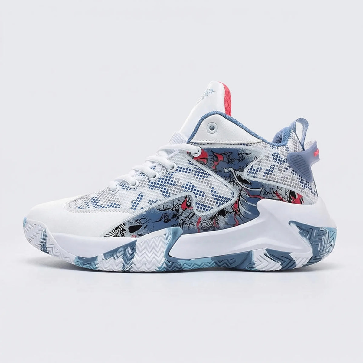 Men's Bold Graphic High-Top Basketball Shoes