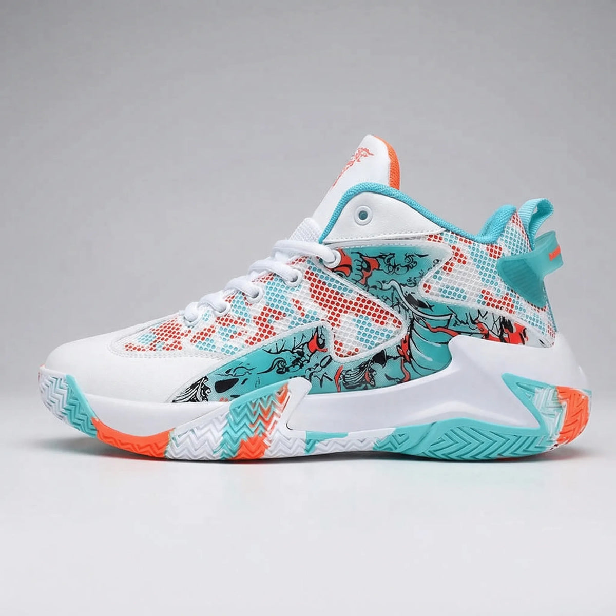Men's Bold Graphic High-Top Basketball Shoes