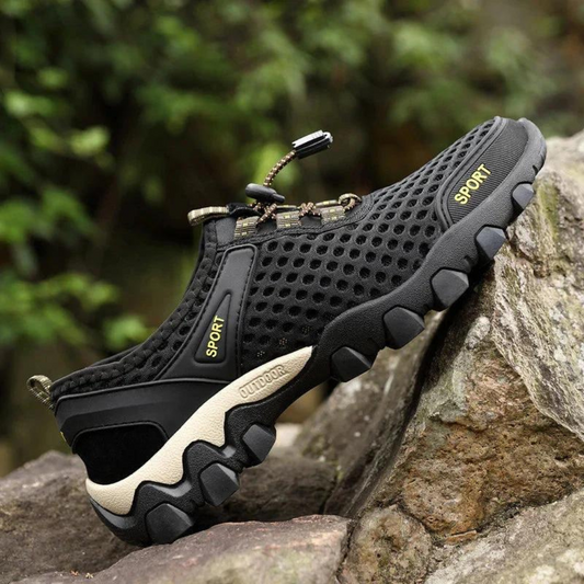 Men's Breathable Hiking Shoes with Mesh and Grip