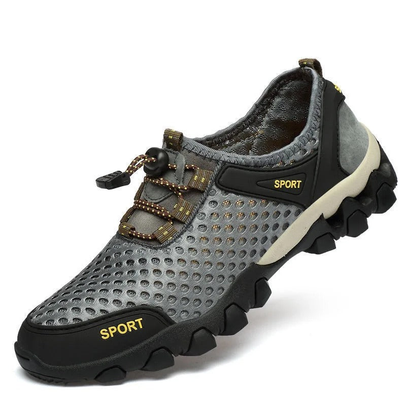 Men's Breathable Hiking Shoes with Mesh and Grip