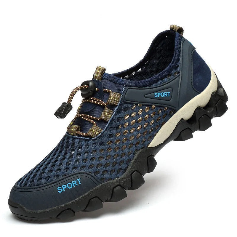 Men's Breathable Hiking Shoes with Mesh and Grip