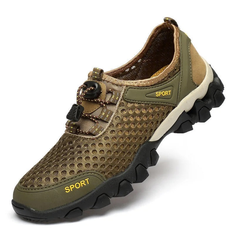 Men's Breathable Hiking Shoes with Mesh and Grip