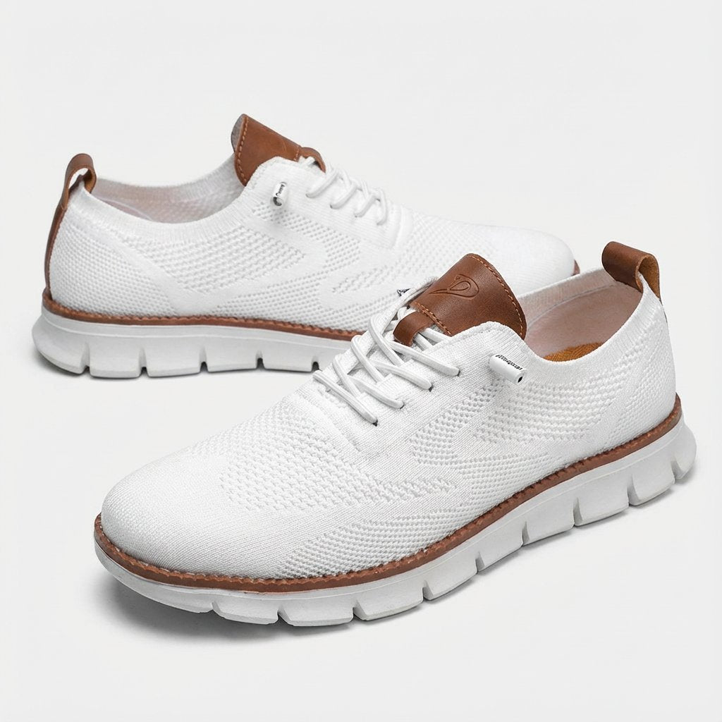 Men's Breathable Lace-Up Casual Oxford Sneakers