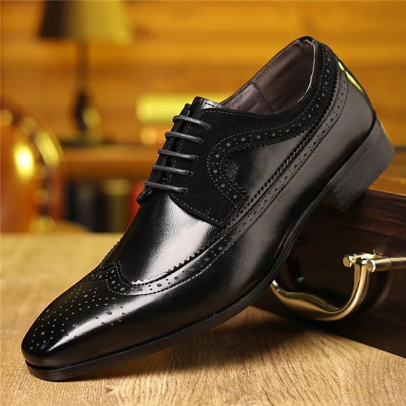 Men's Brogue Oxford Dress Shoes