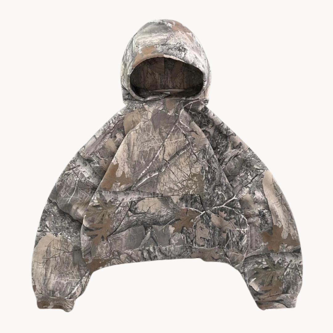 Men's Camouflage-Style Hoodie