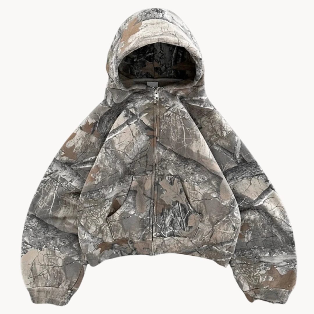 Men's Camouflage-Style Hoodie