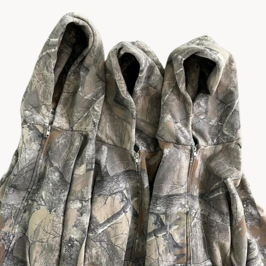 Men's Camouflage-Style Hoodie