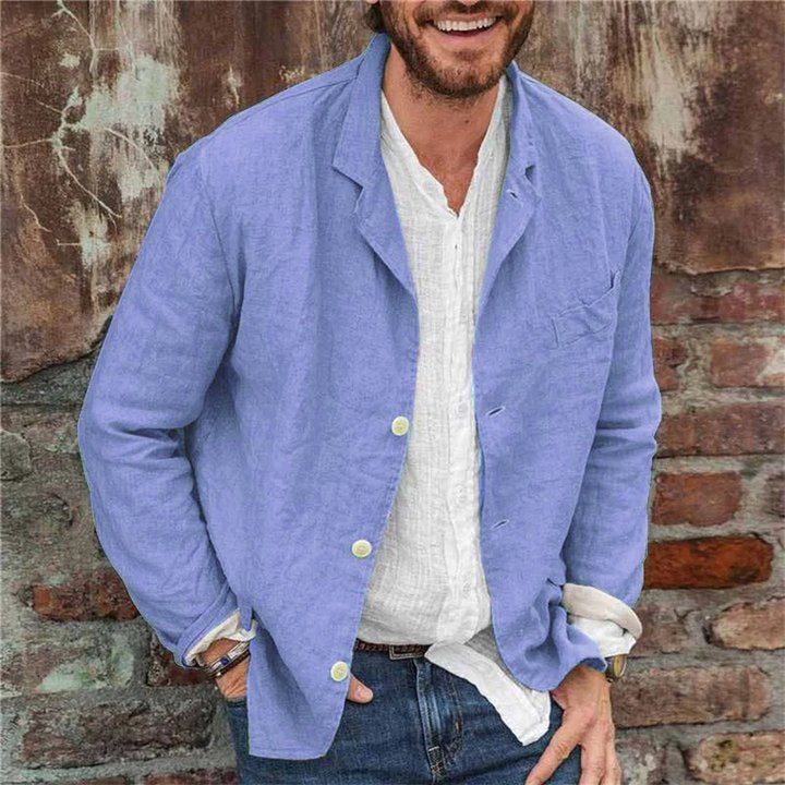 Men's Casual Button-Down Jacket