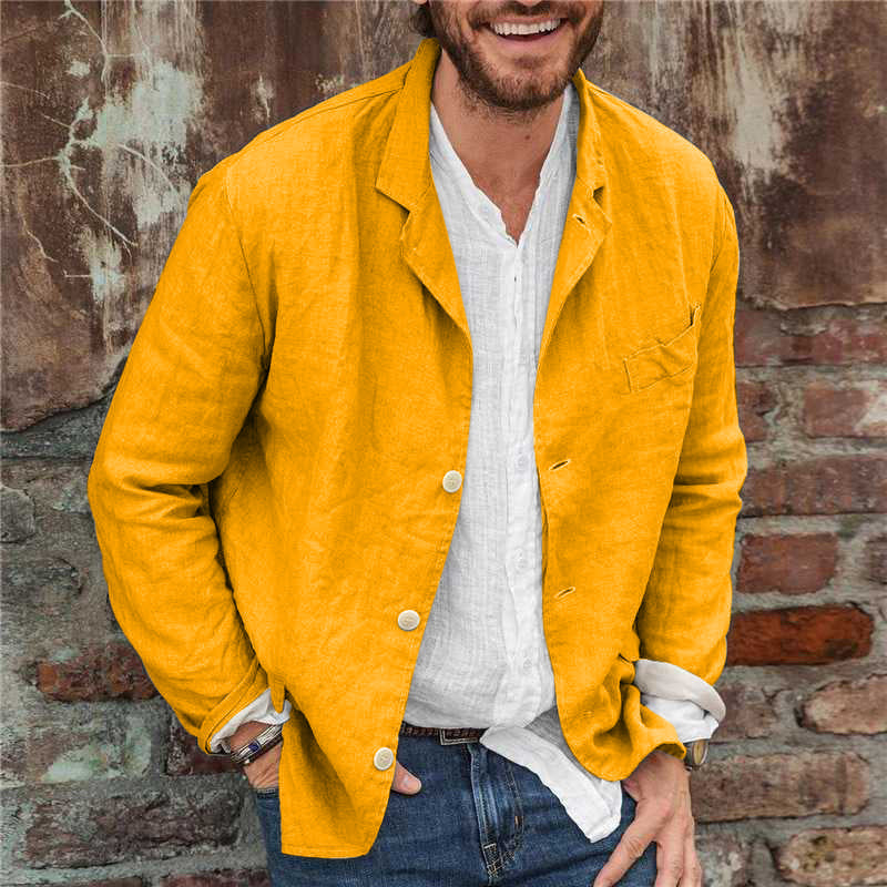 Men's Casual Button-Down Jacket