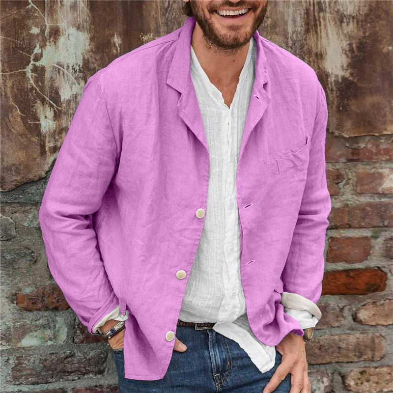 Men's Casual Button-Down Jacket