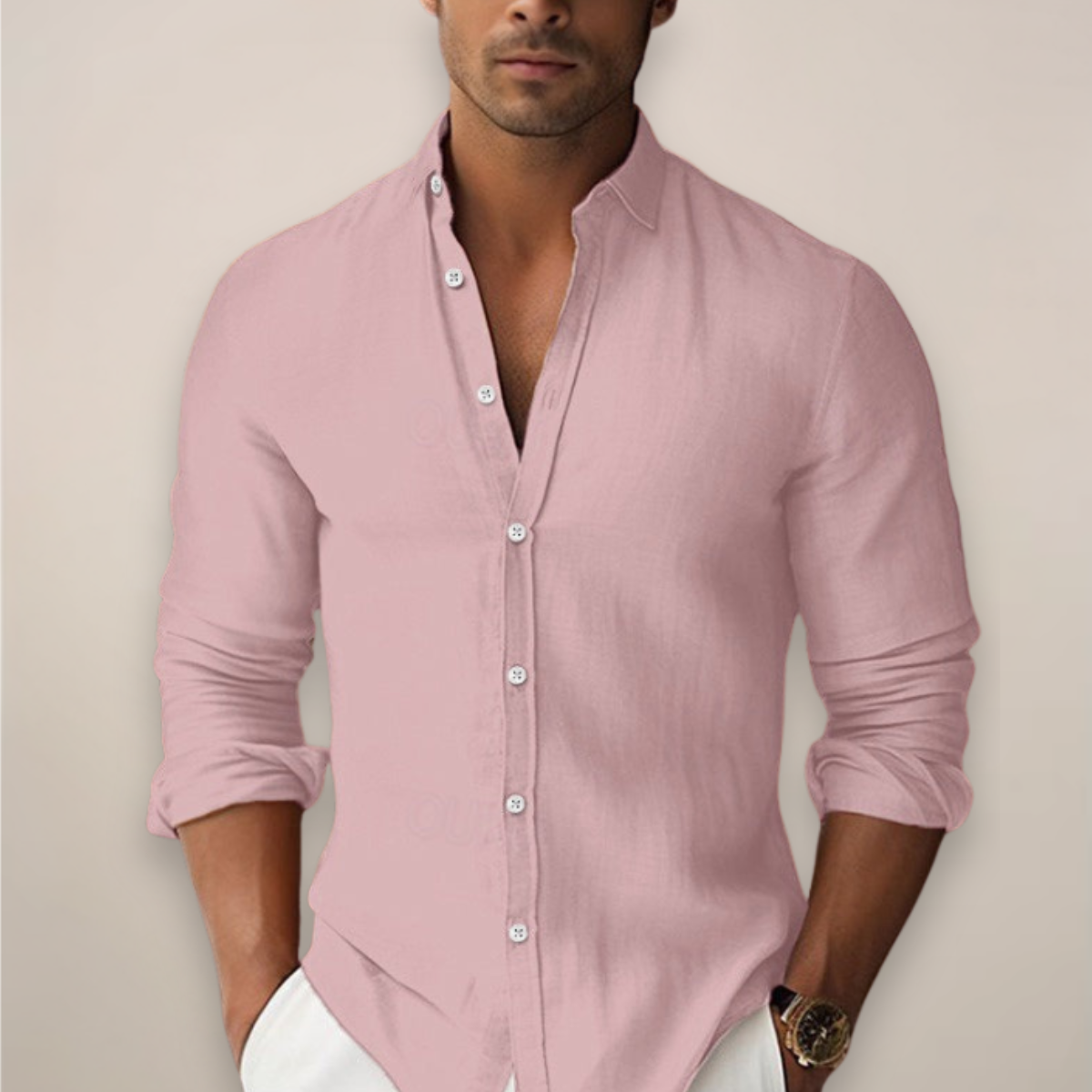 Men's Casual Button-Up Summer Shirt
