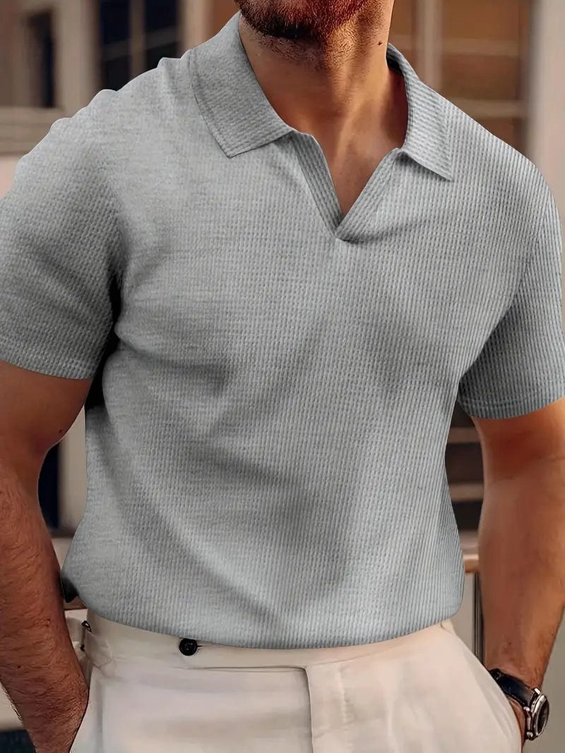 Men's Casual Buttonless Polo Shirt