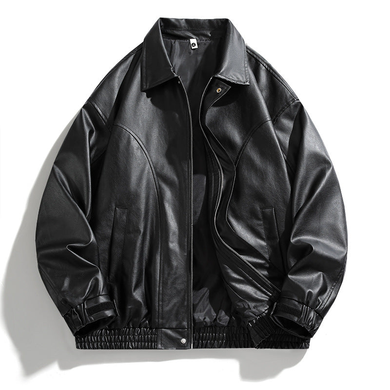 Men's Casual Jacket with Elastic Waistband
