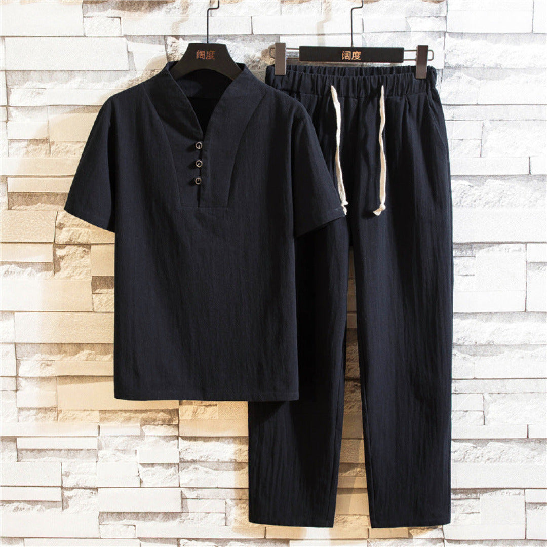Men's Casual Short-Sleeve Set